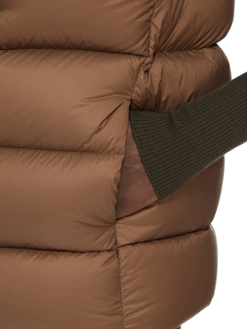 Quilted Nylon Hooded Down Gilet 6