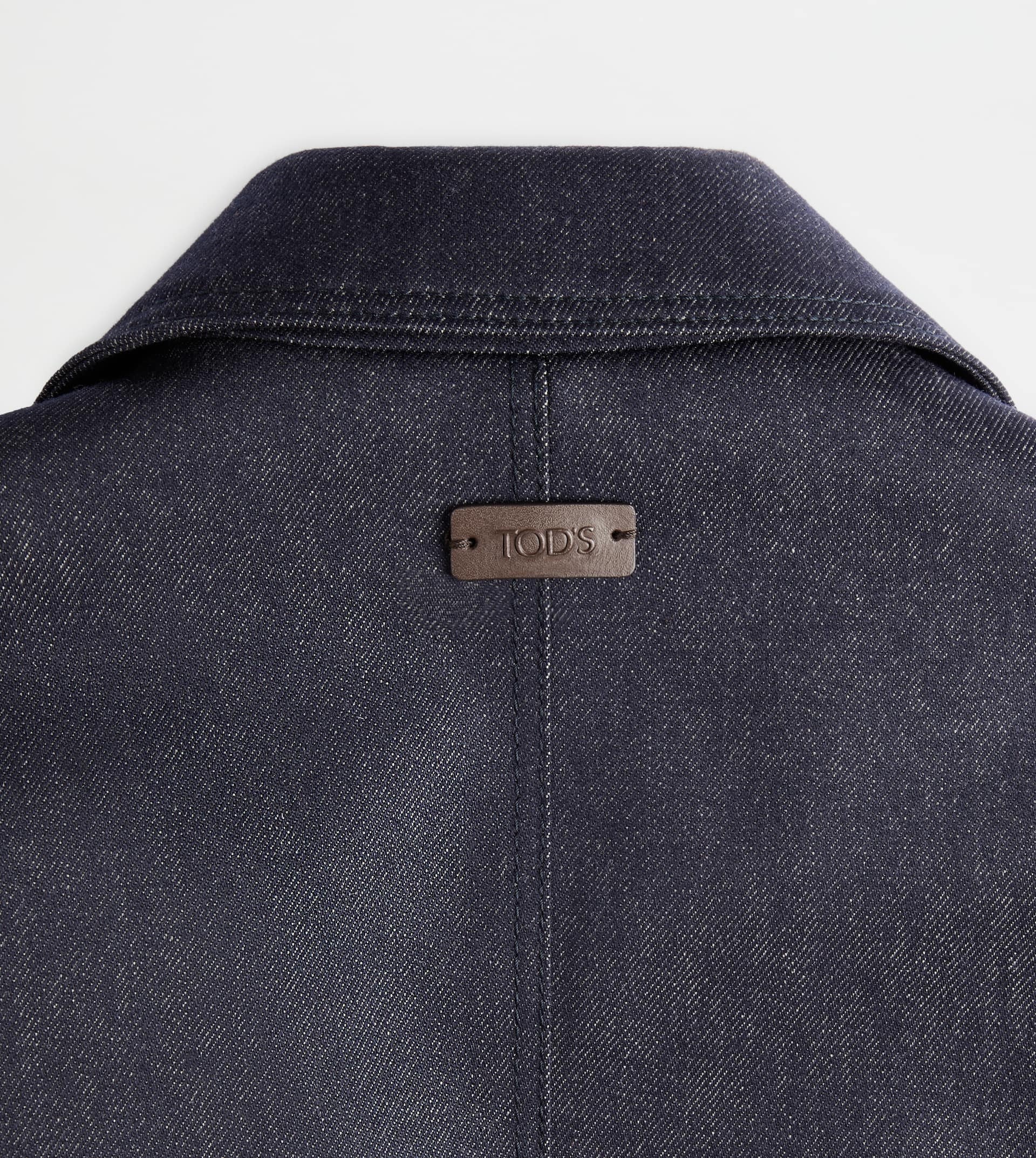 BLAZER IN WOOL DENIM - BLUE - 4