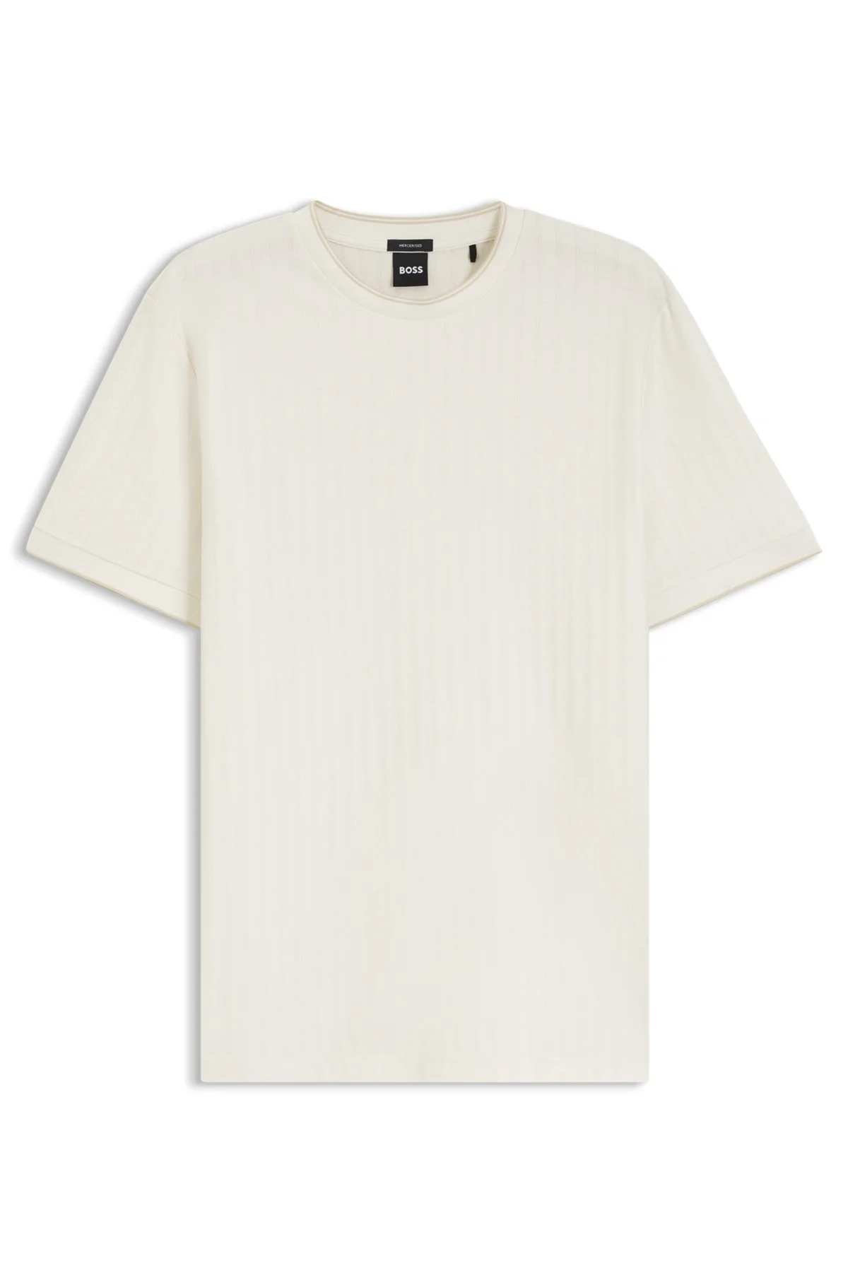 REGULAR-FIT T-SHIRT IN STRIPED COTTON - 1