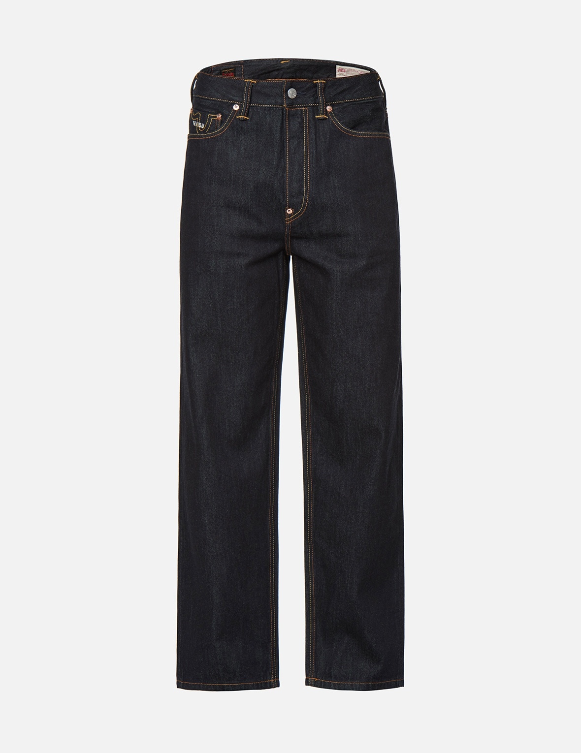 SEAGULL EMBROIDERED WIDE LEG DENIM JEANS - 1