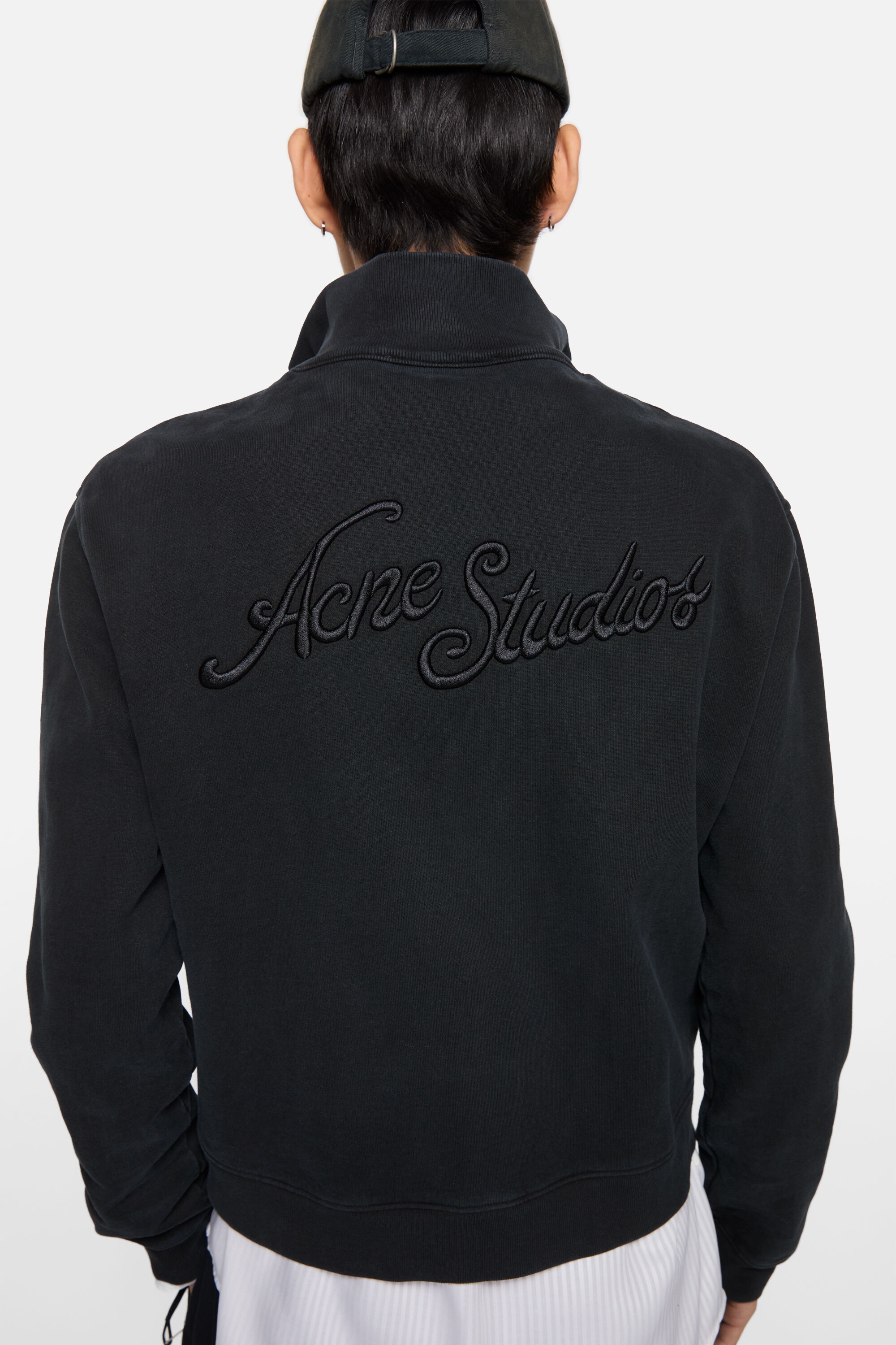 Zip-up sweatshirt - Faded black - 4