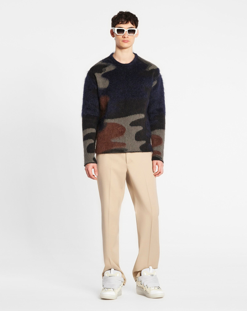 Lanvin ROUND NECK CAMOUFLAGE KNIT SWEATER outlook