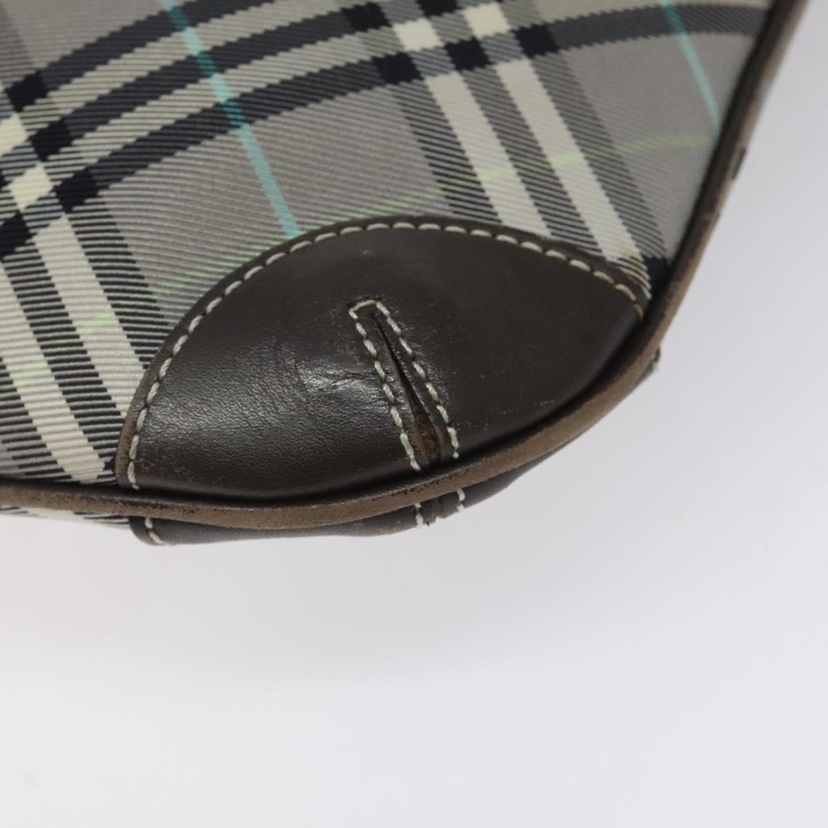 Burberry Nova Check Blue Label Shoulder Bag Nylon Gray - 15