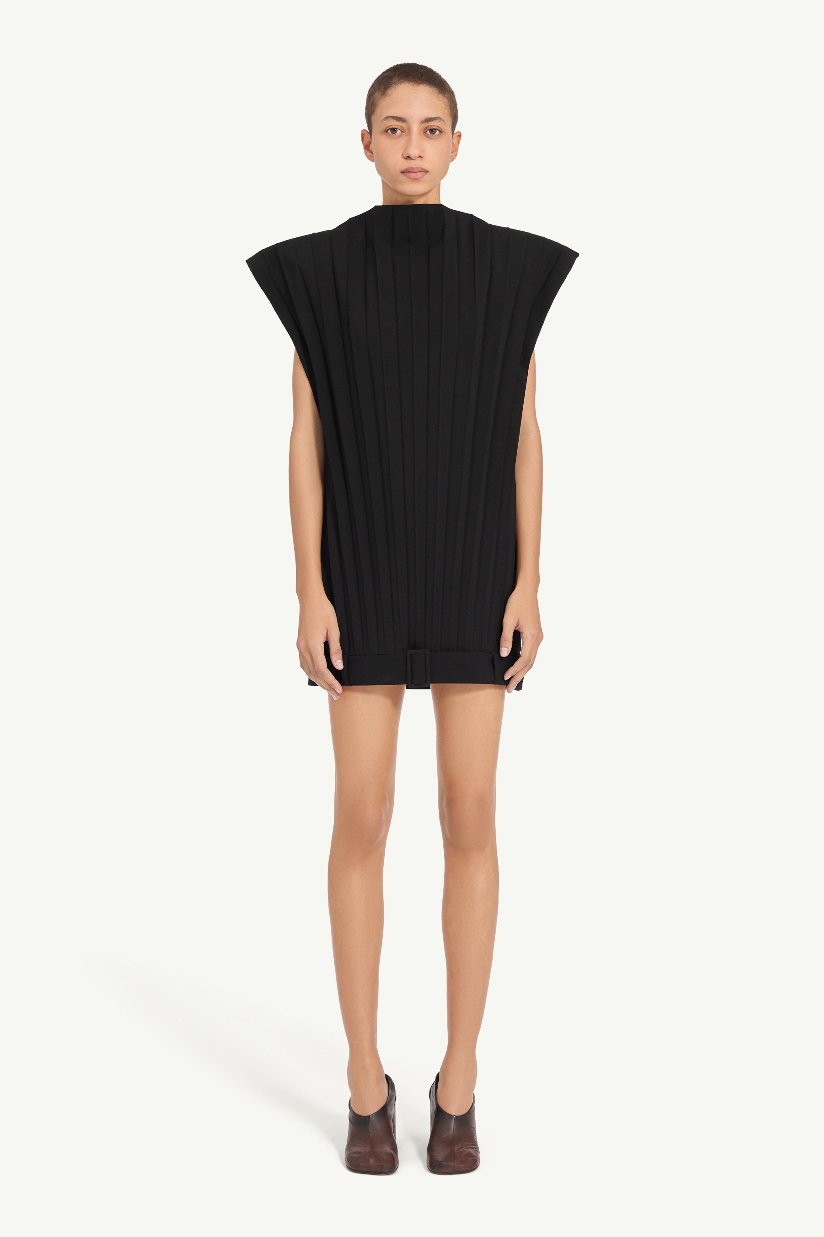 Wool blend mini dress - 6