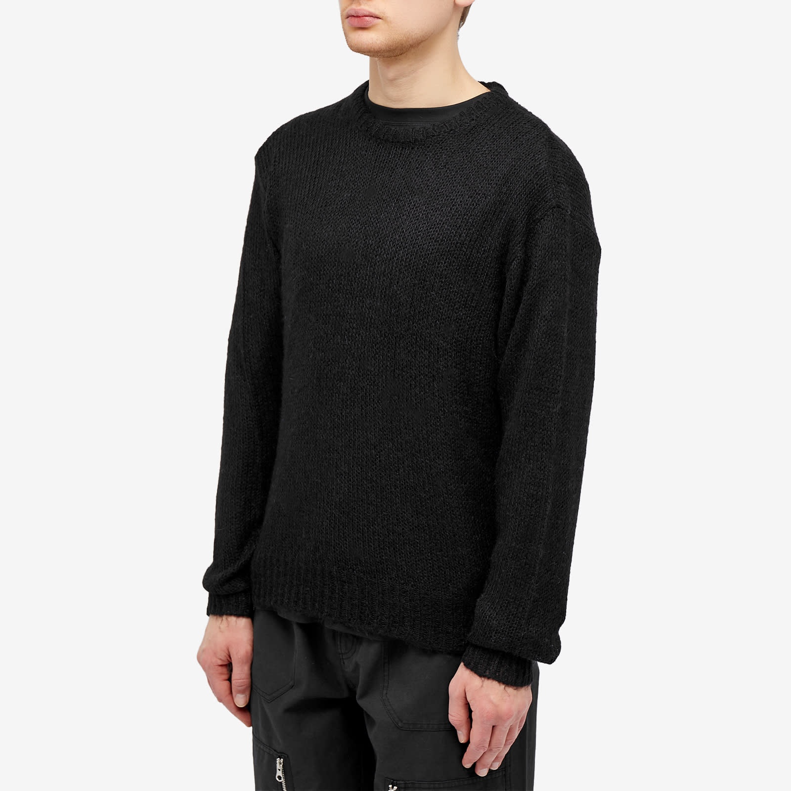 stussy S LOOSE KNIT SWEATER ブラック S Stüssy Stussy S Loose Knit Sweater | endclothing | REVERSIBLE