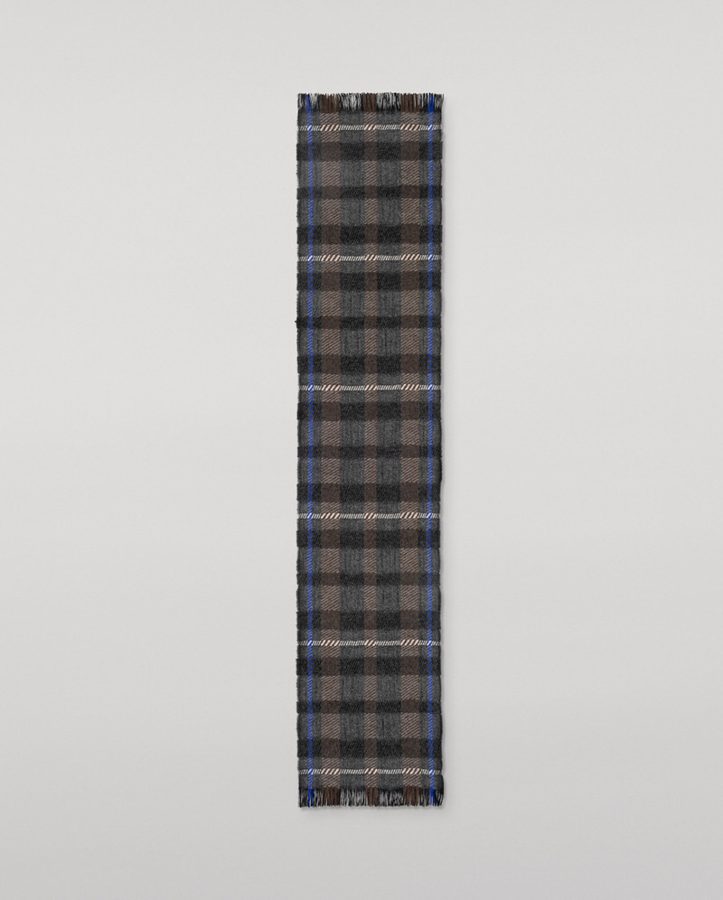 Crowe Charcoal Cashmere Scarf 3