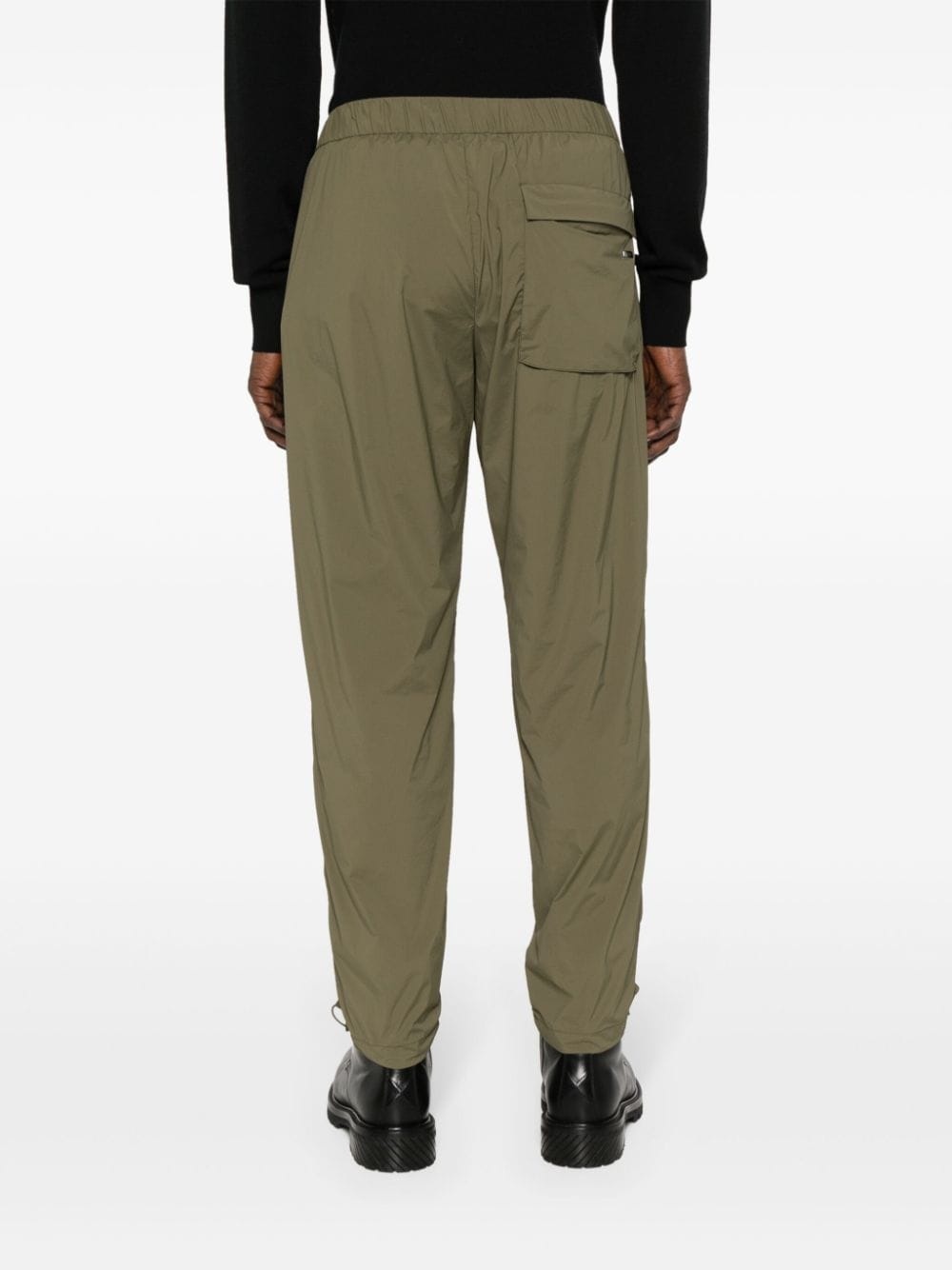pleat-detailing tapered trousers - 4