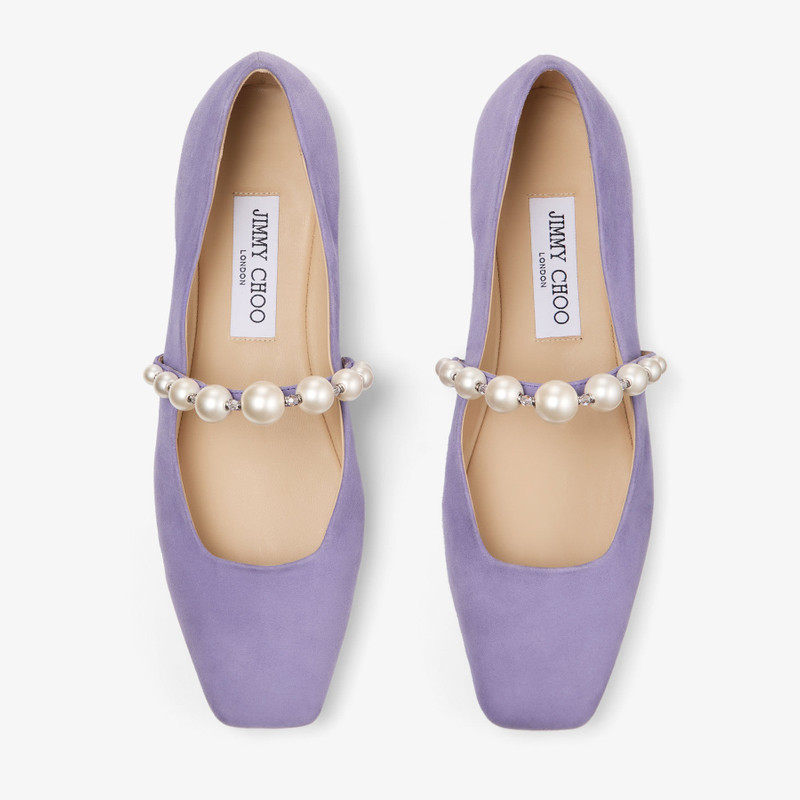 Ade Flat Suede Tanzanite Pearl Flats 5