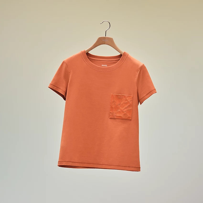 Straight embroidered pocket t-shirt - 4