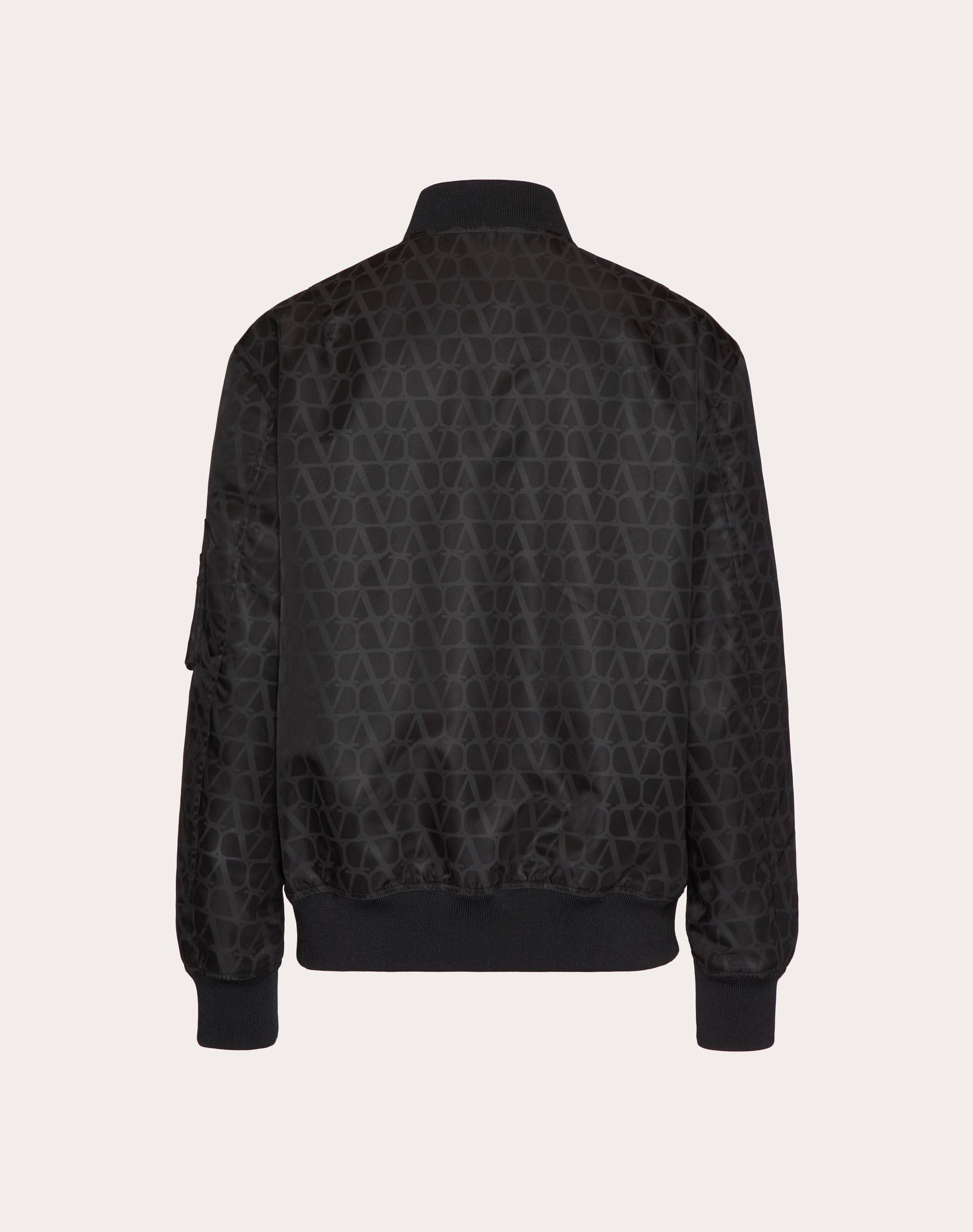 NYLON BOMBER JACKET WITH TOILE ICONOGRAPHE PRINT - 2