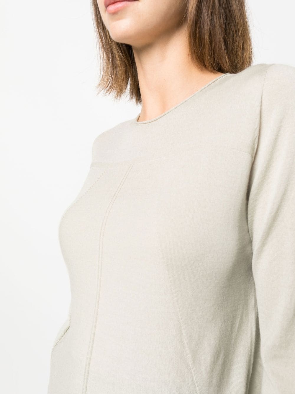 panelled virgin wool jumper - 5