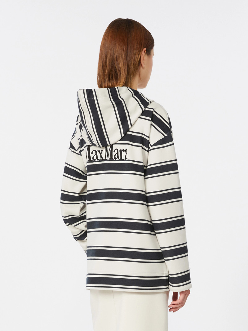 DREAM Striped scuba jersey sweatshirt - ULTRAMARINE 4