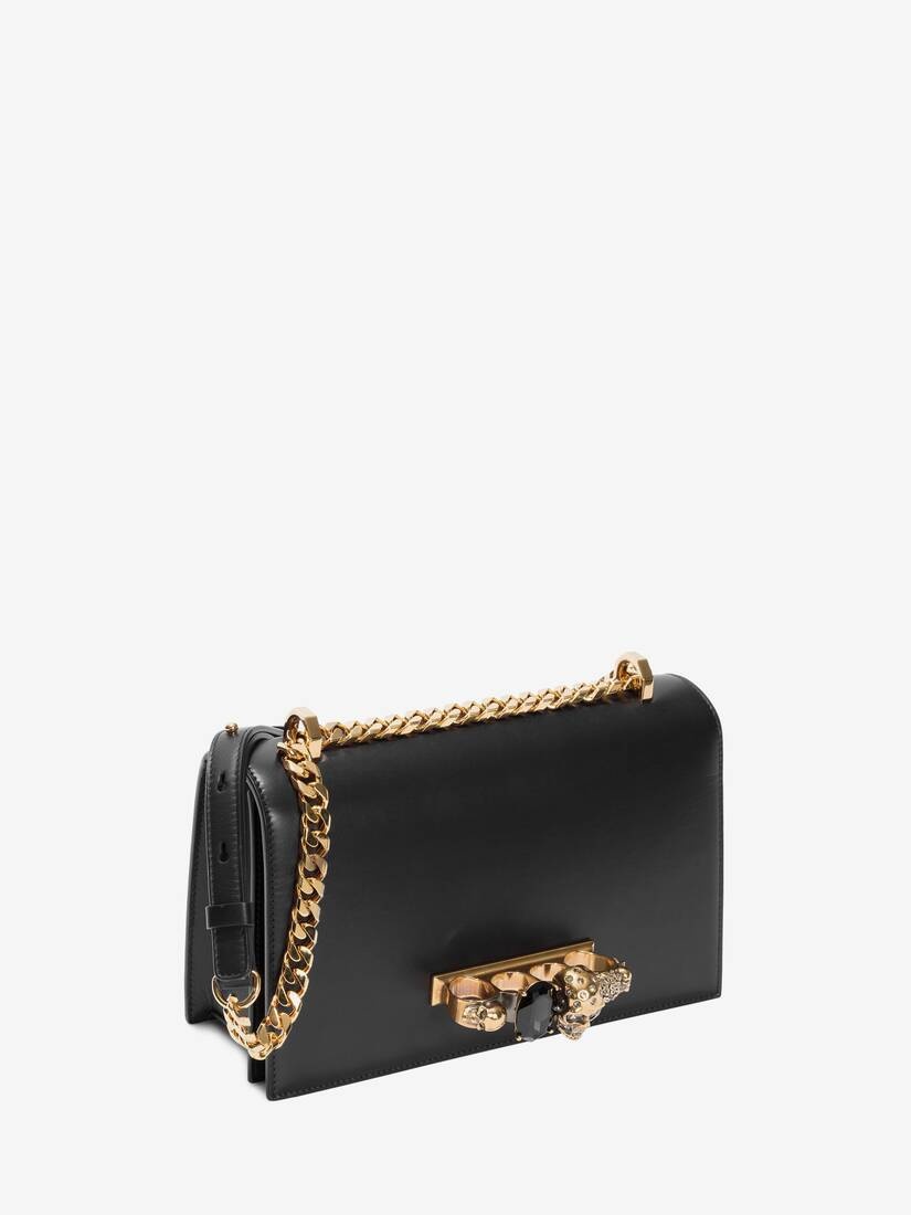 Jewelled Satchel in Black - 2