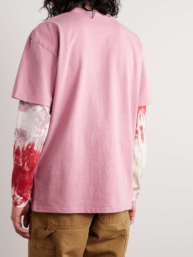 Duster Logo-Embroidered Garment-Dyed Cotton-Jersey T-Shirt 3