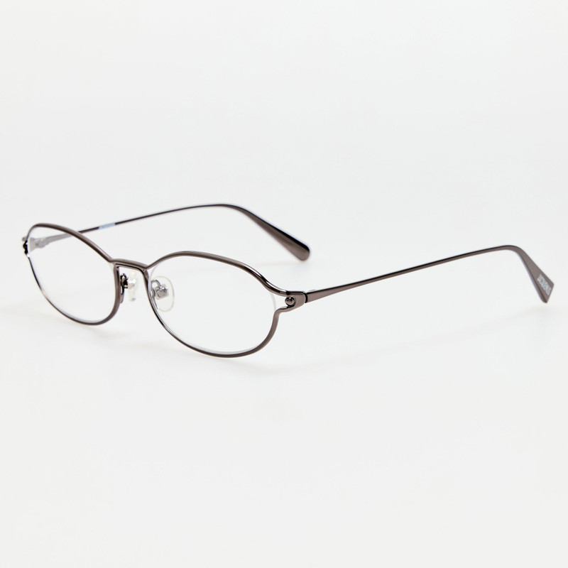 LINDA FARROW Oval Optical in Nickel outlook
