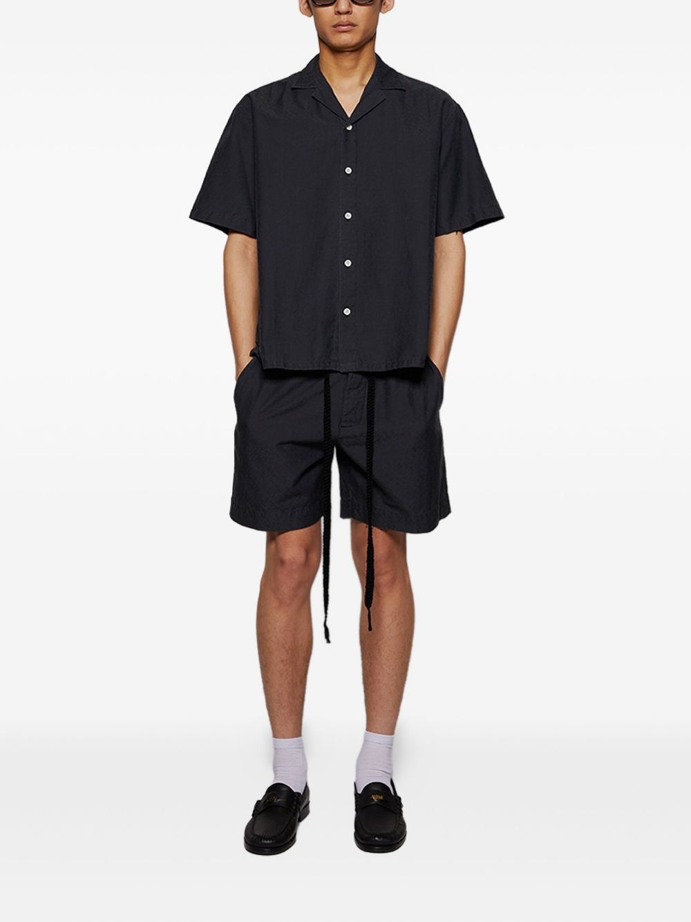 drawstring silk shorts - 2