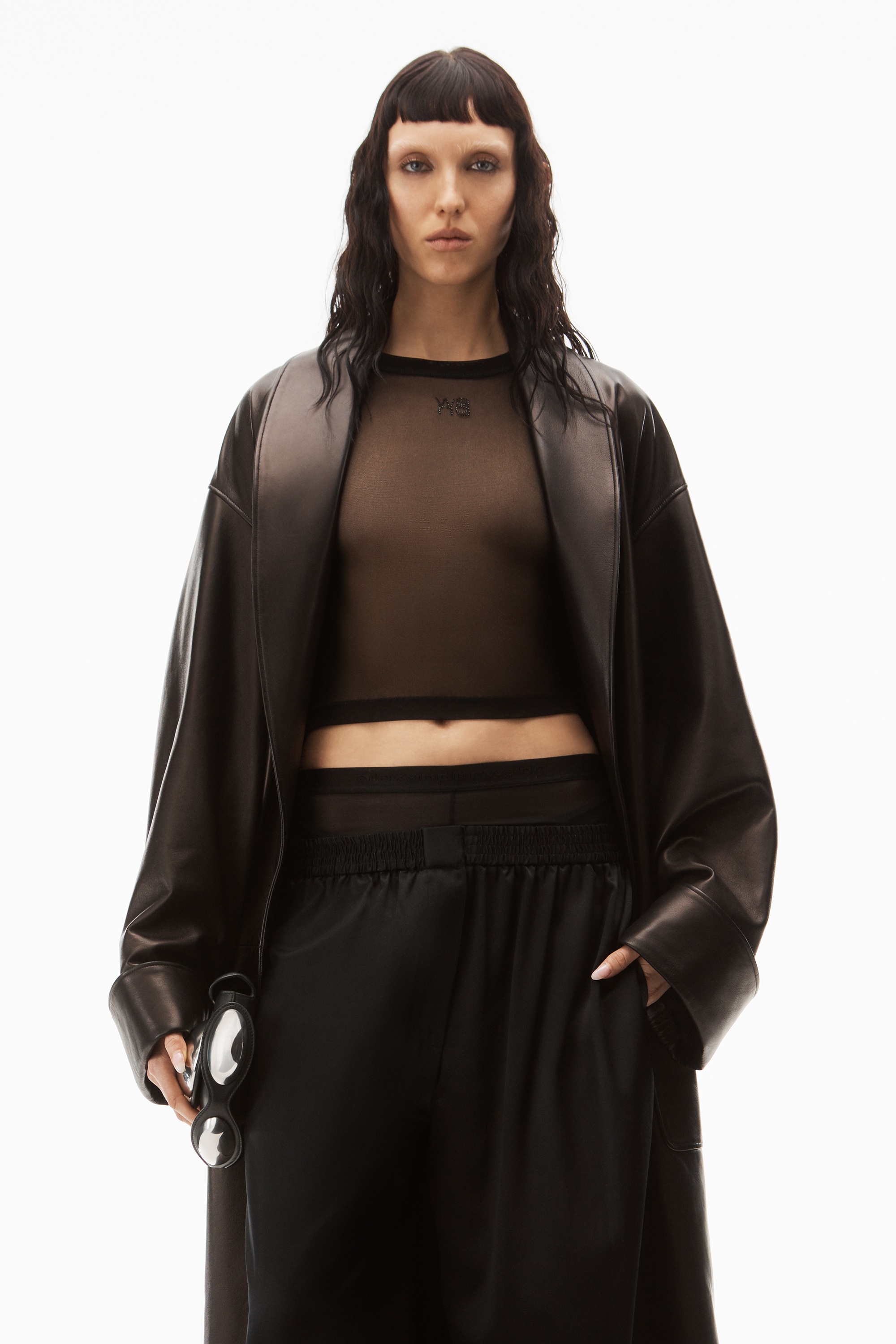 LAYERED BOXER PANT IN SILK CHARMEUSE - 4