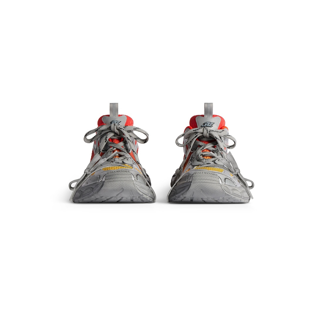 Men's 3xl Gradient Sneaker  in Red/orange/grey/black - 3