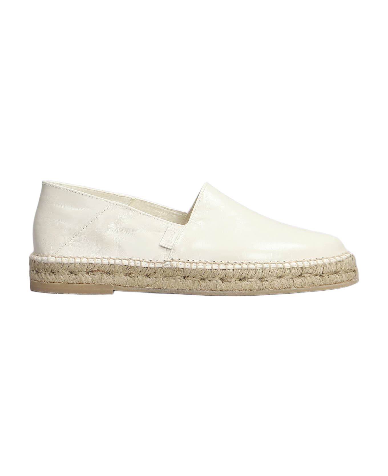 Espadrilles In Beige Leather - 1