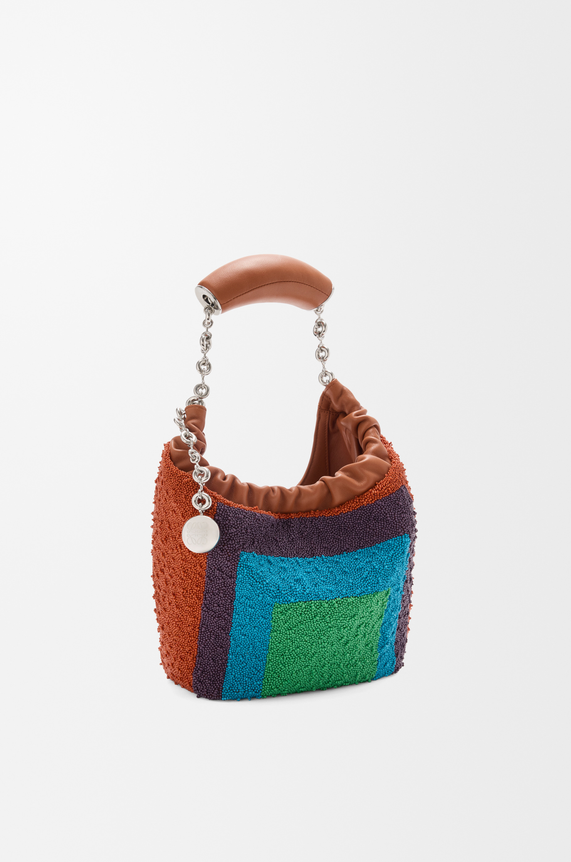 Mini Squeeze bag in beaded leather - 5