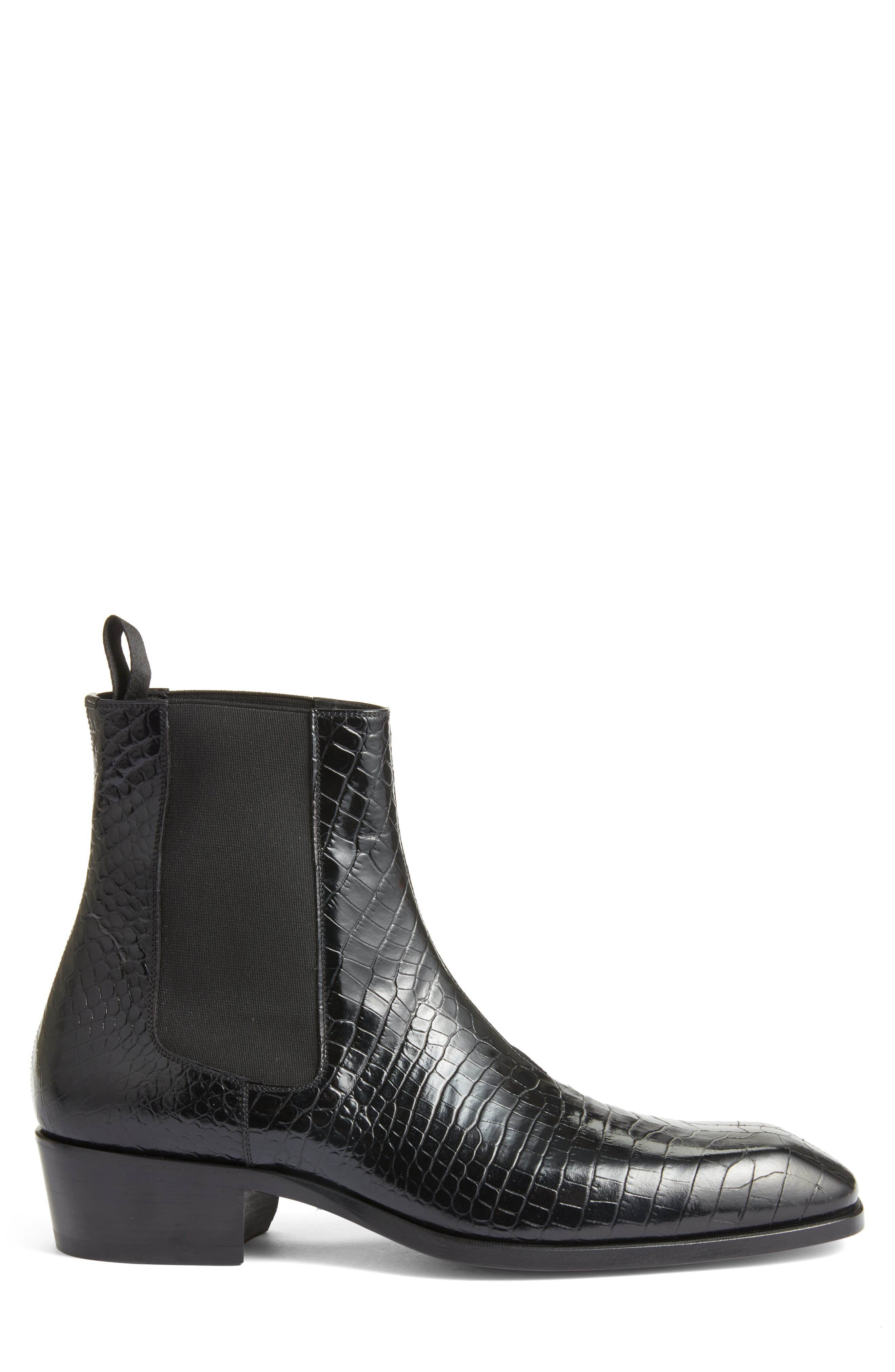 Bailey Croc Embossed Chelsea Boot - 3