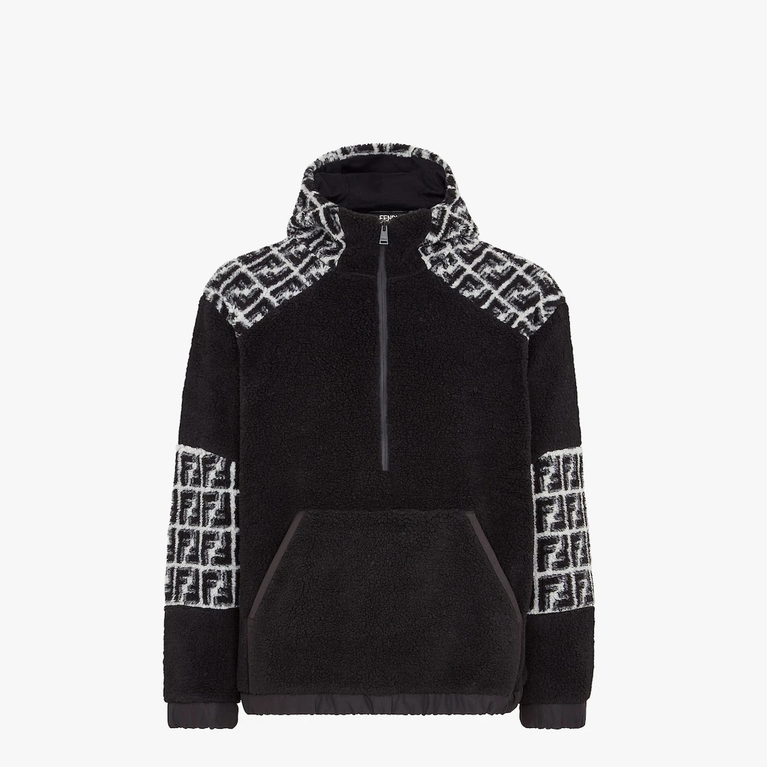 Black fabric sweatshirt - 1
