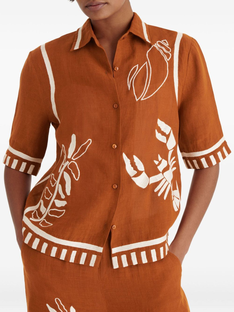 Crab button-up shirt 4