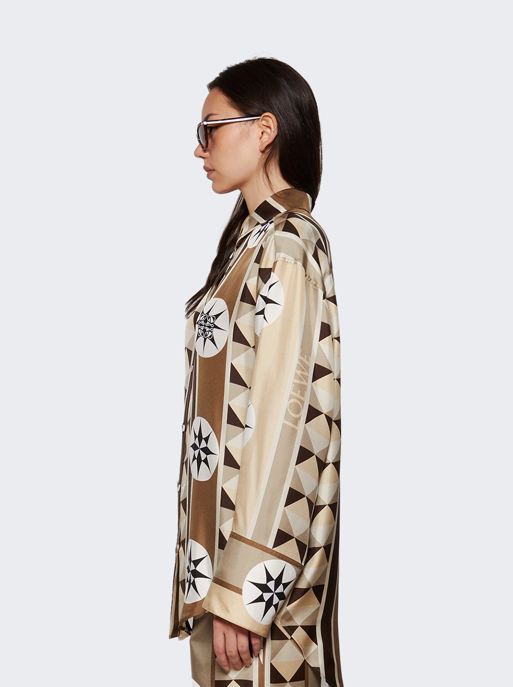 Paula's Ibiza Silk Shirt Beige - 3