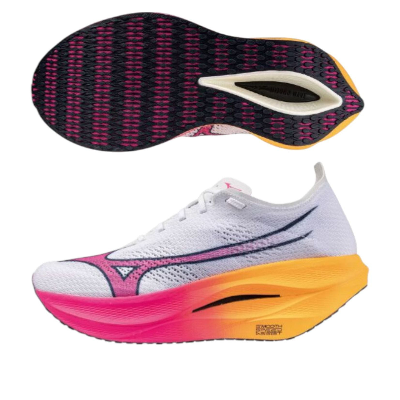 Mizuno Wave Rebellion Pro 3 'White Pink Tetra' U1GD253311 - 2