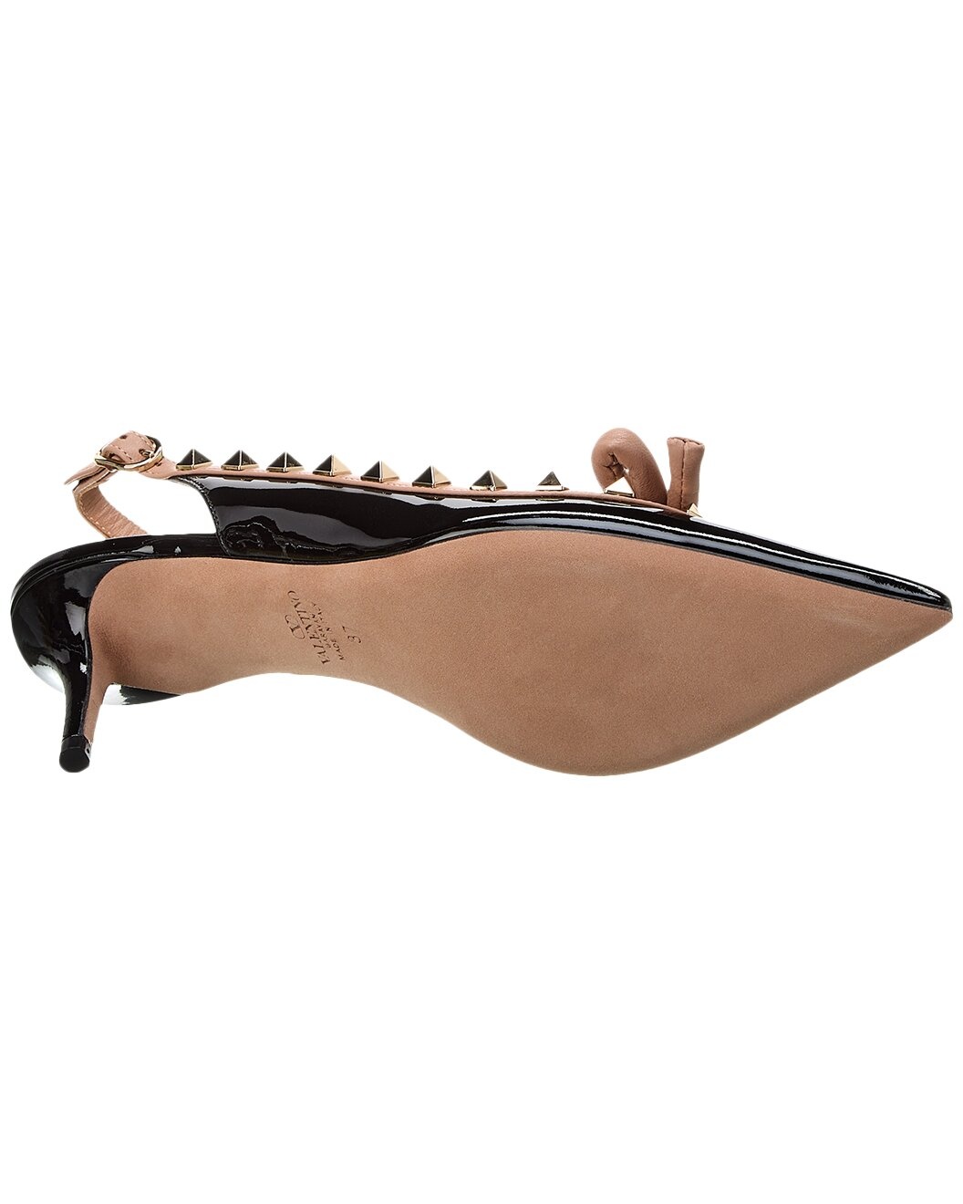 Valentino Rockstud 60 Patent Slingback Pump - 4