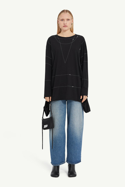 MM6 Maison Margiela Basic Jersey Sweatshirt outlook