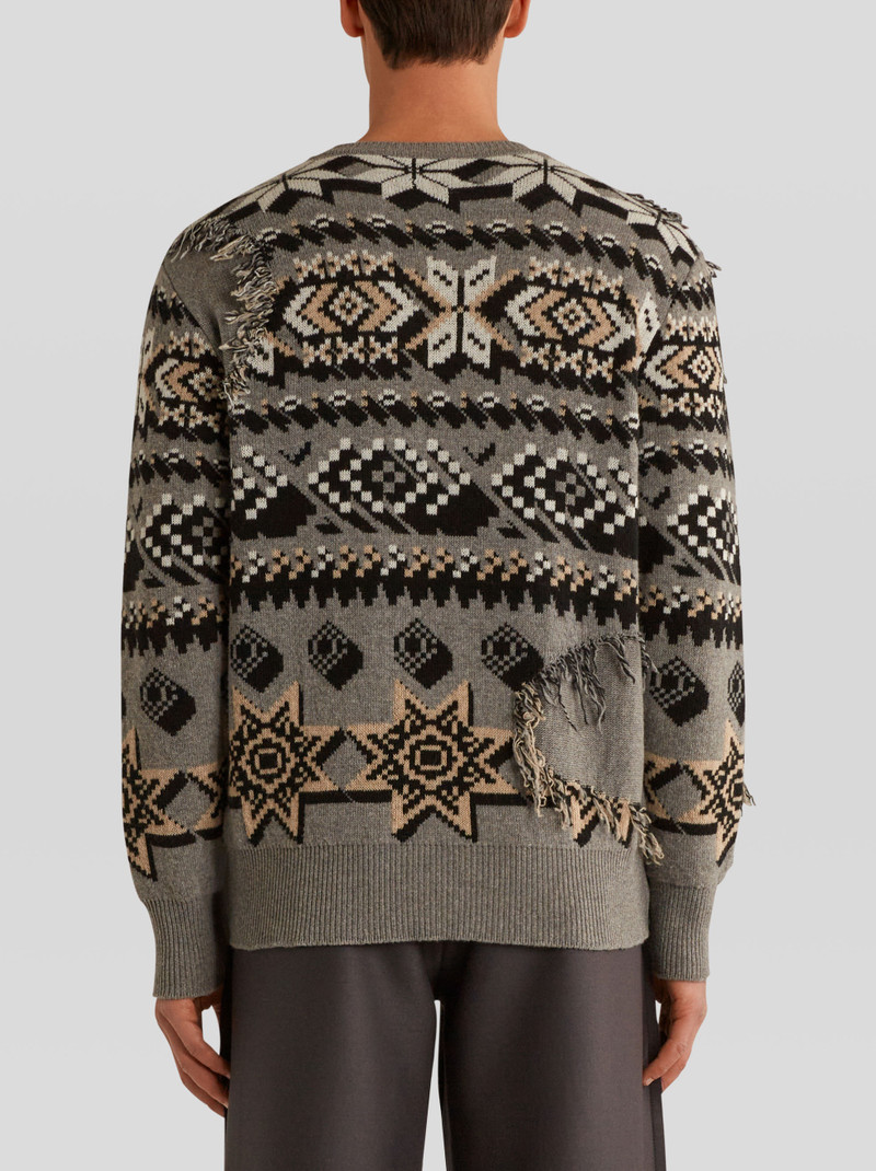JACQUARD INTARSIA SWEATER WITH WOLF 4