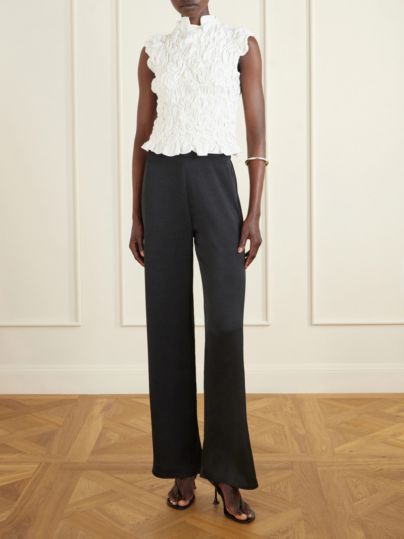 HEIRLOME Sloane Silk-crepe Top outlook
