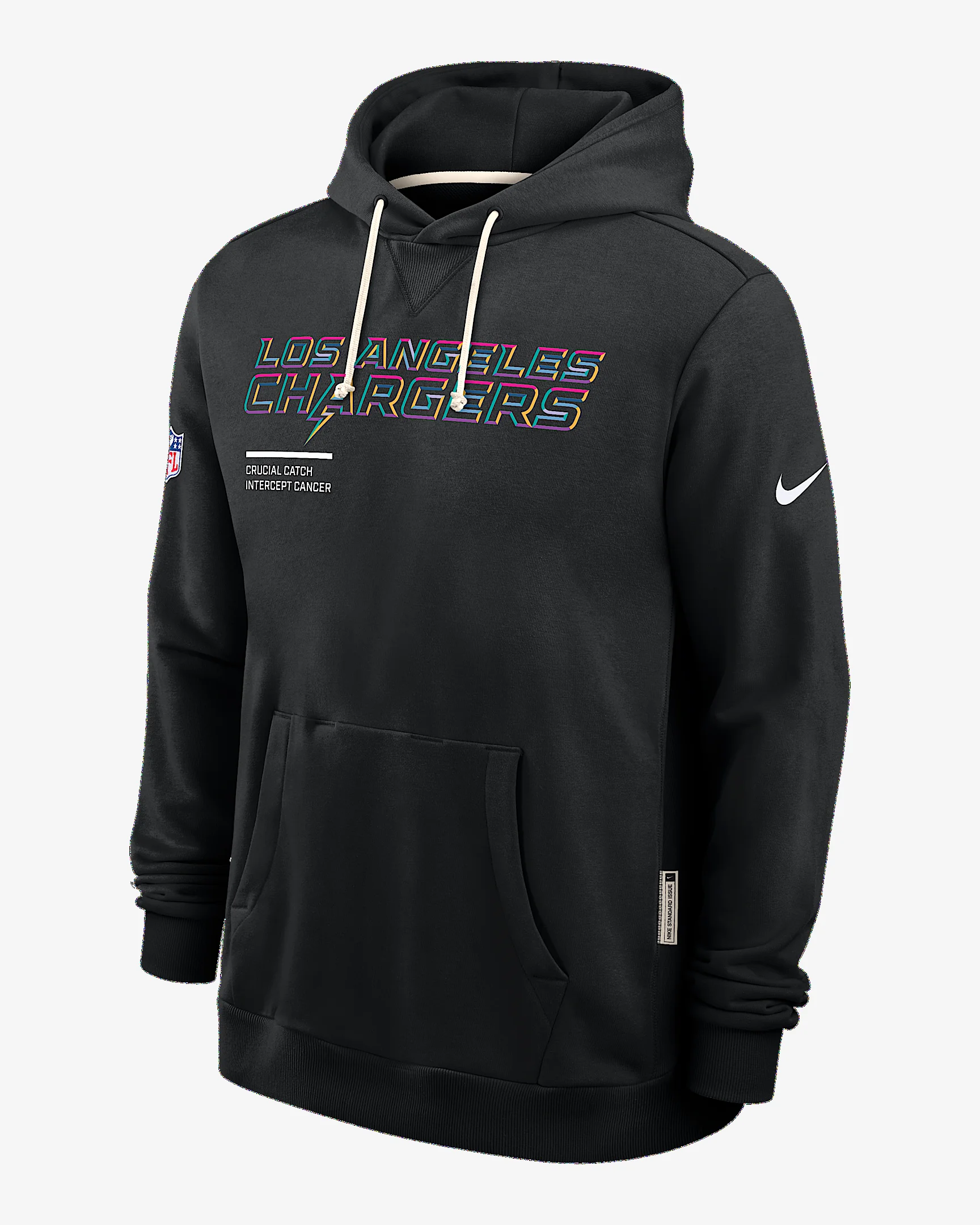 Los Angeles Chargers Crucial Catch Sideline Men's Nike Dri-FIT NFL Pullover Hoodie - 1