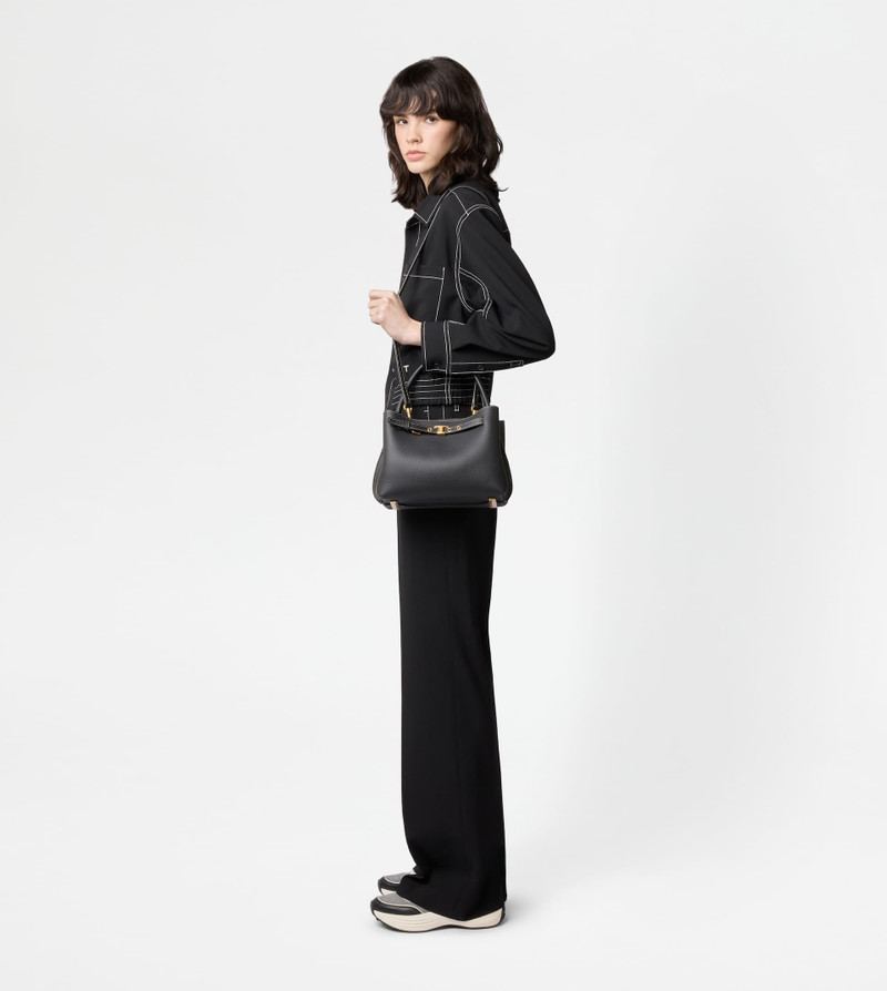 HANDBAG IN LEATHER MINI - BLACK 9