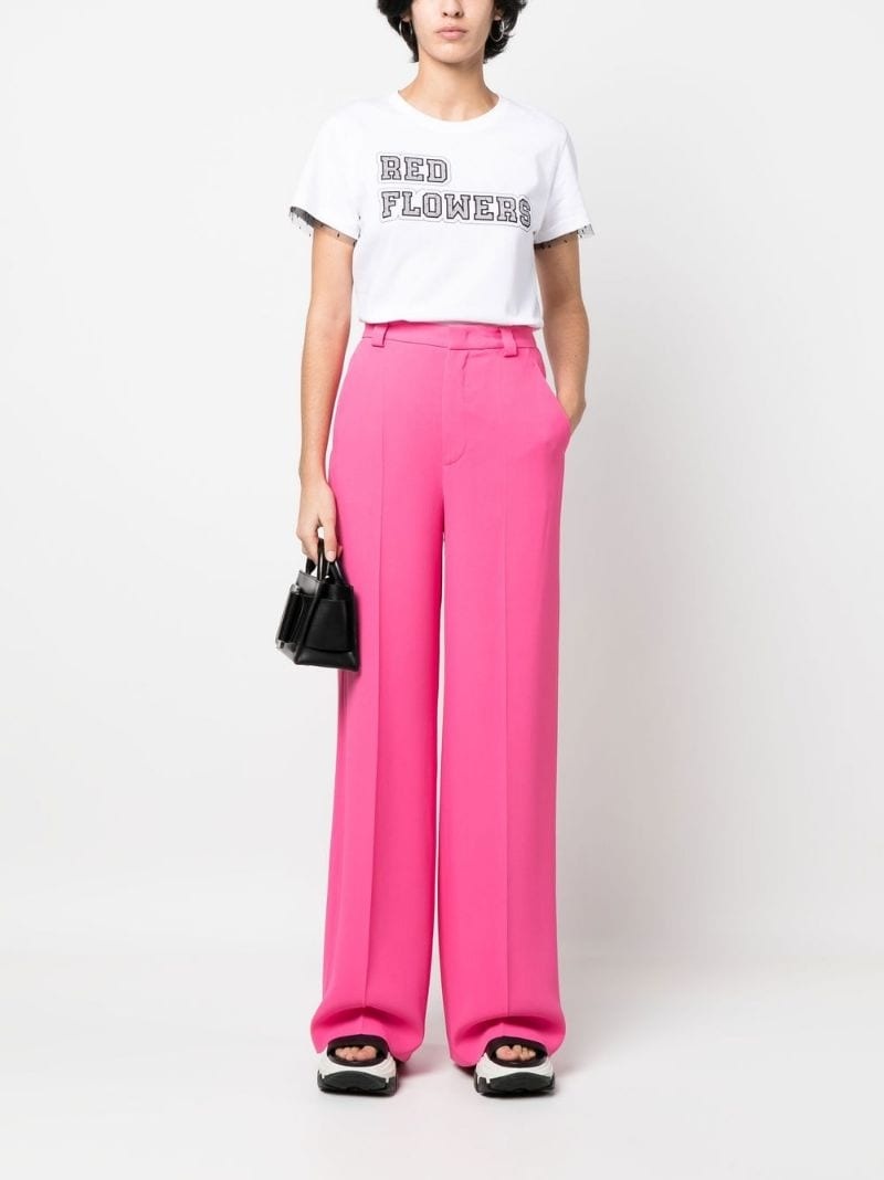 high-waisted tailored trousers - 2