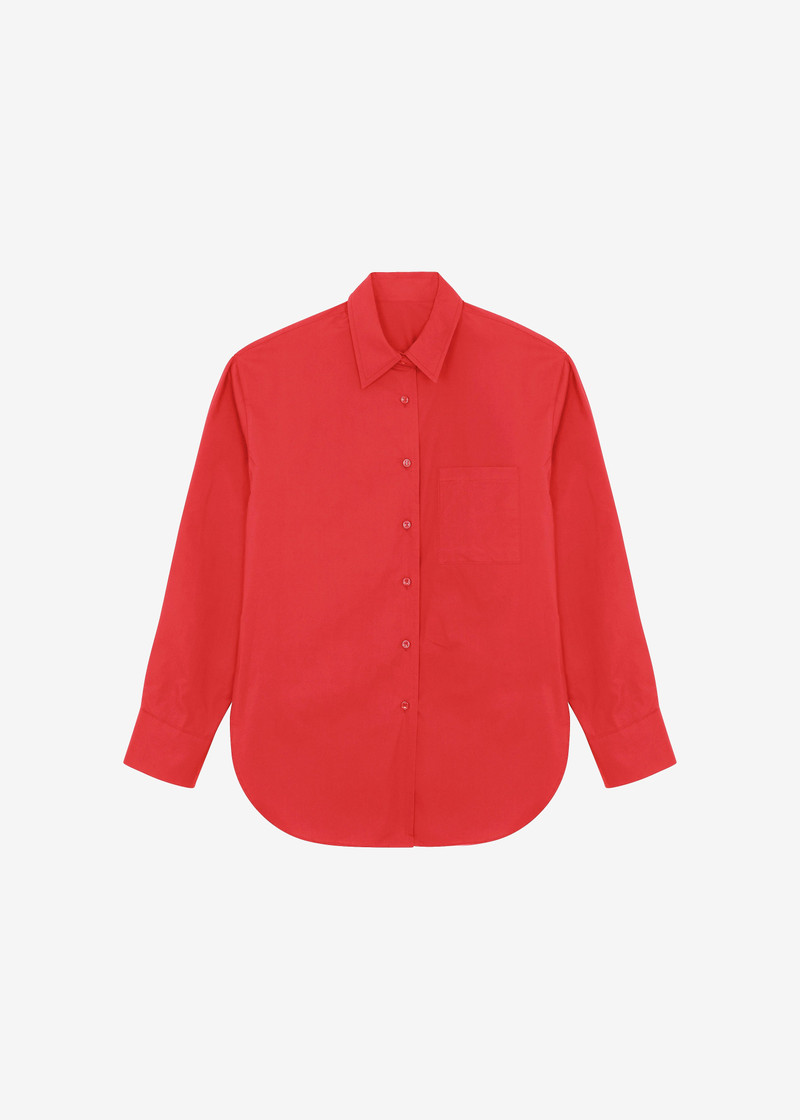 Lui Organic Cotton Shirt - Red 1