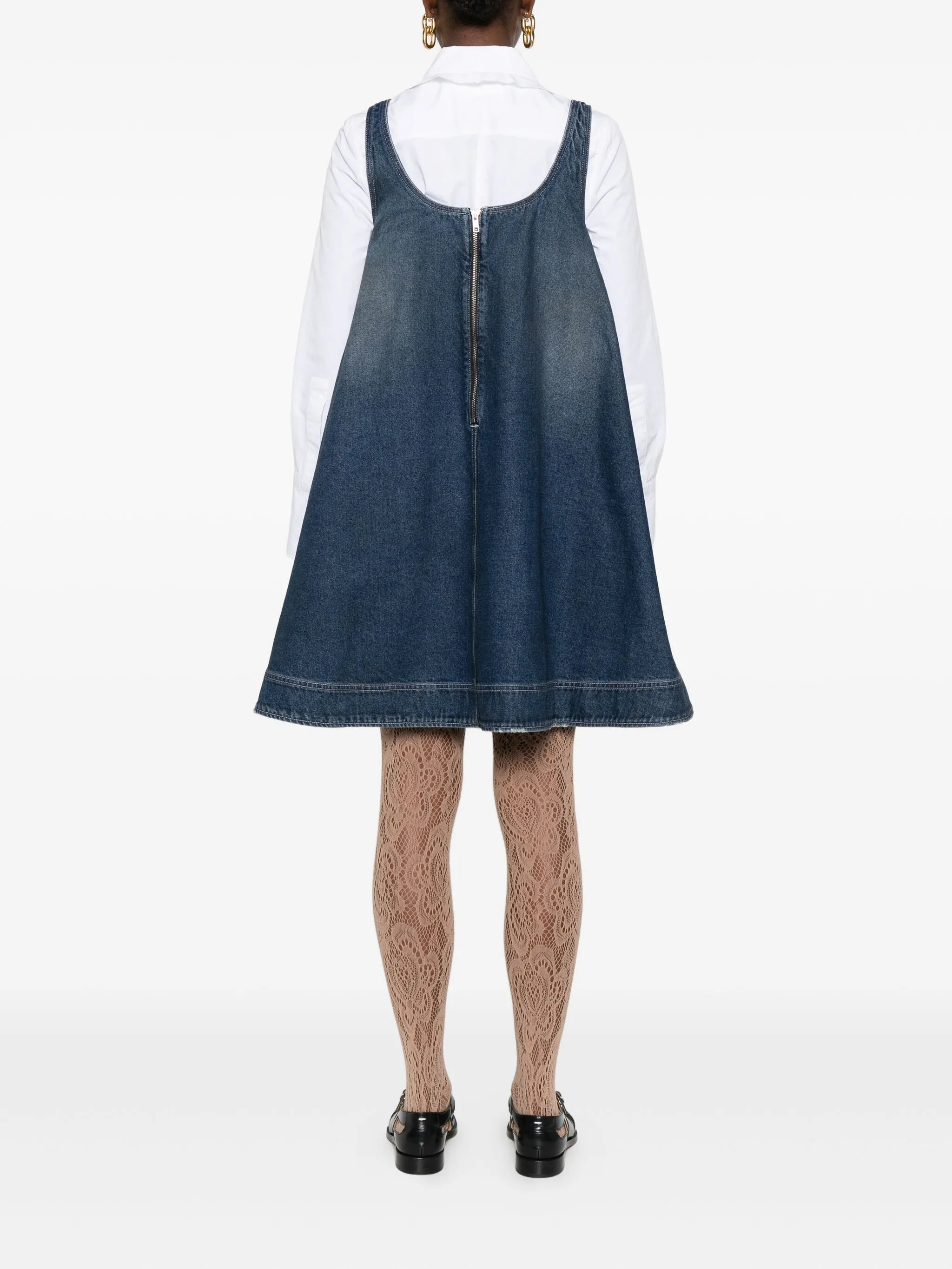 Simone Rocha Distressed-effect Denim Mini Dress - 2