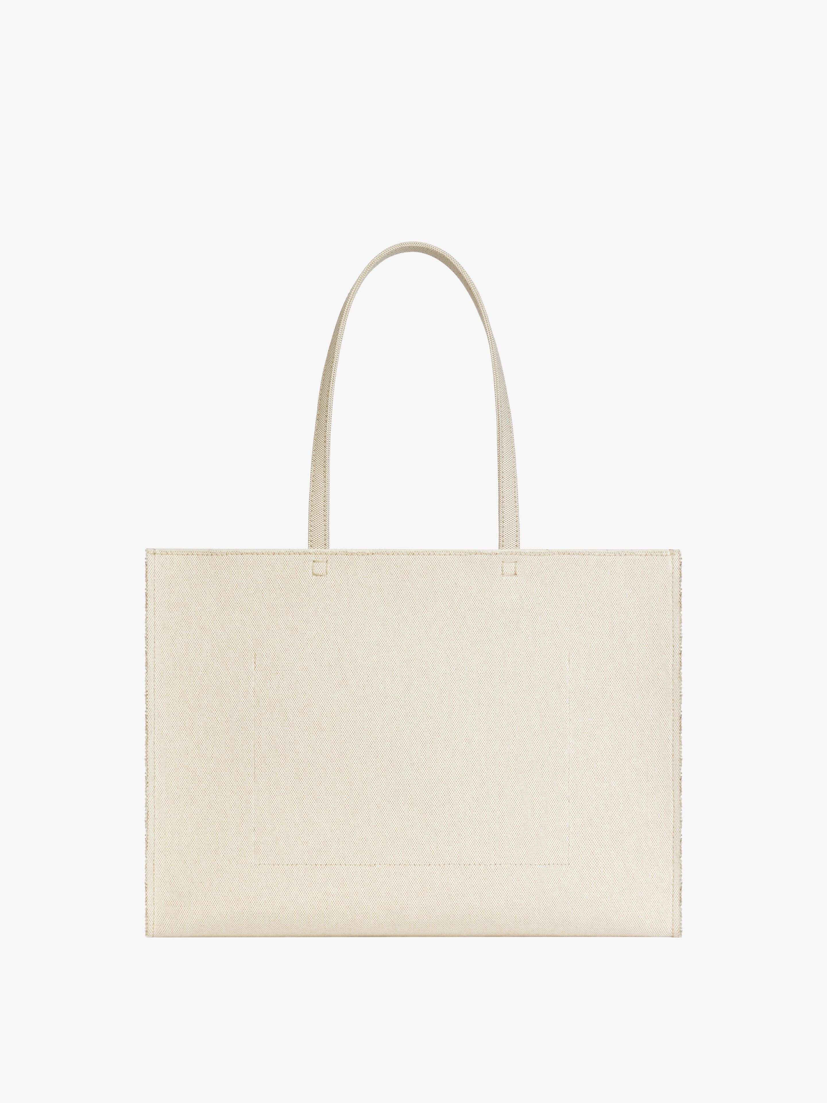 LARGE G-TOTE SHOPPING BAG IN CANVAS - 4