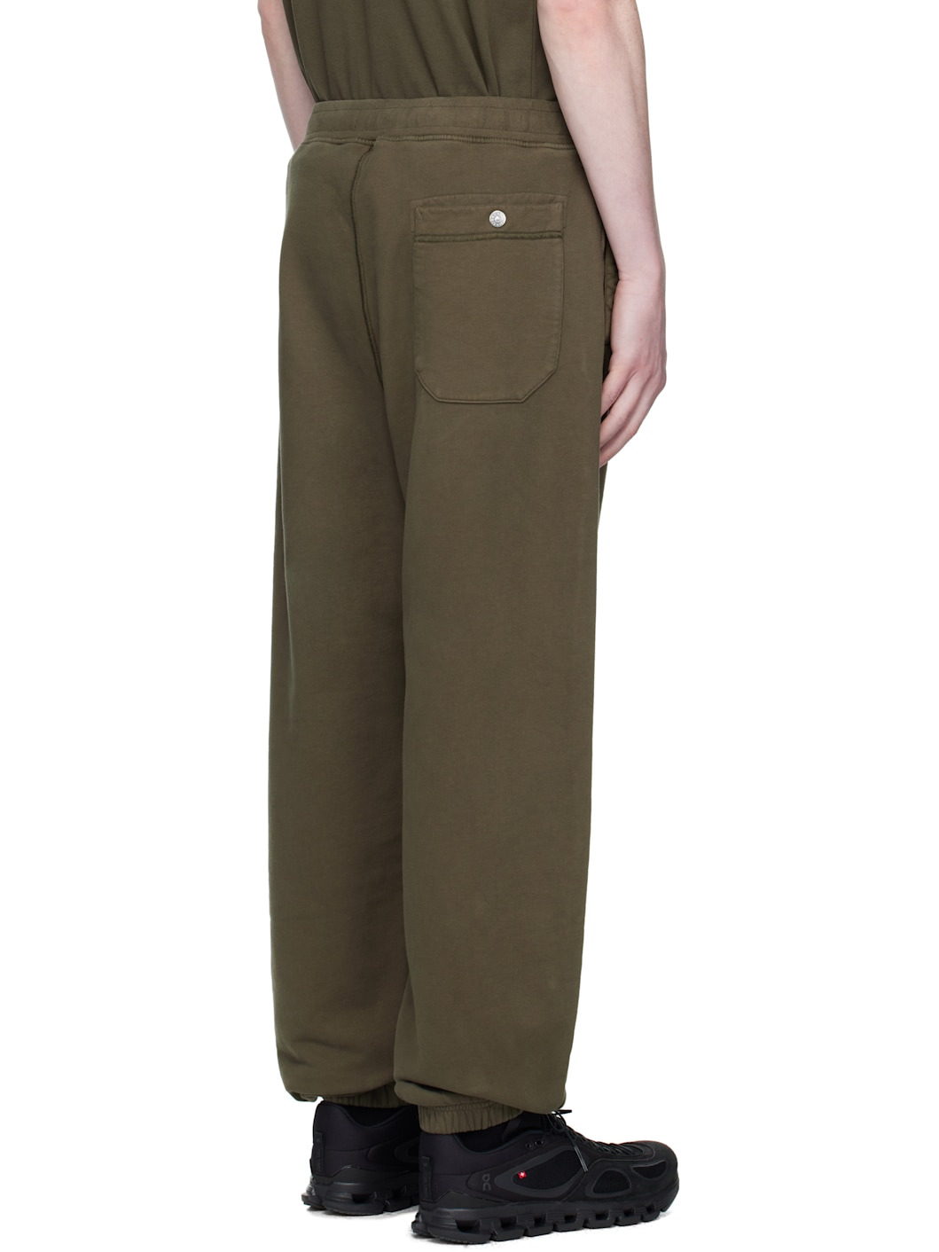 Khaki 6200004 Brushed Organic Cotton Fleece Sweatpants - 3