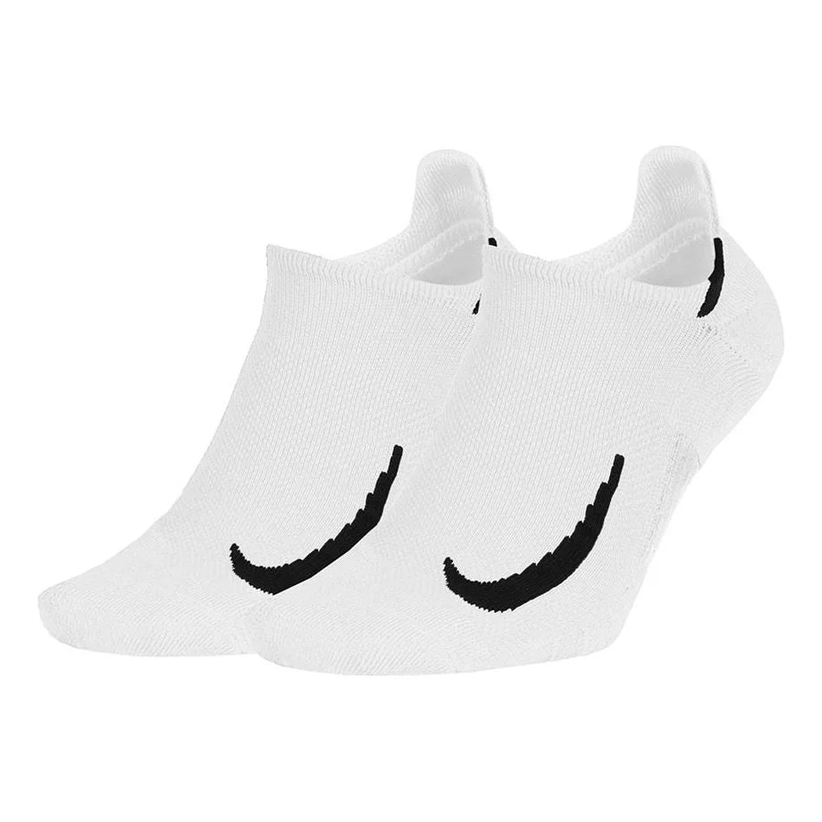 Nike Casual Sports Breathable Running Socks 2 Pairs White SX7554-100 - 1