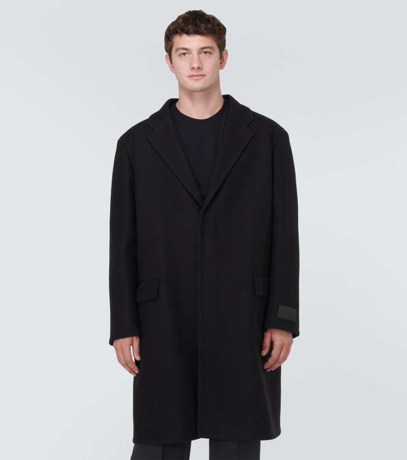 Single-breasted wool-blend coat 3