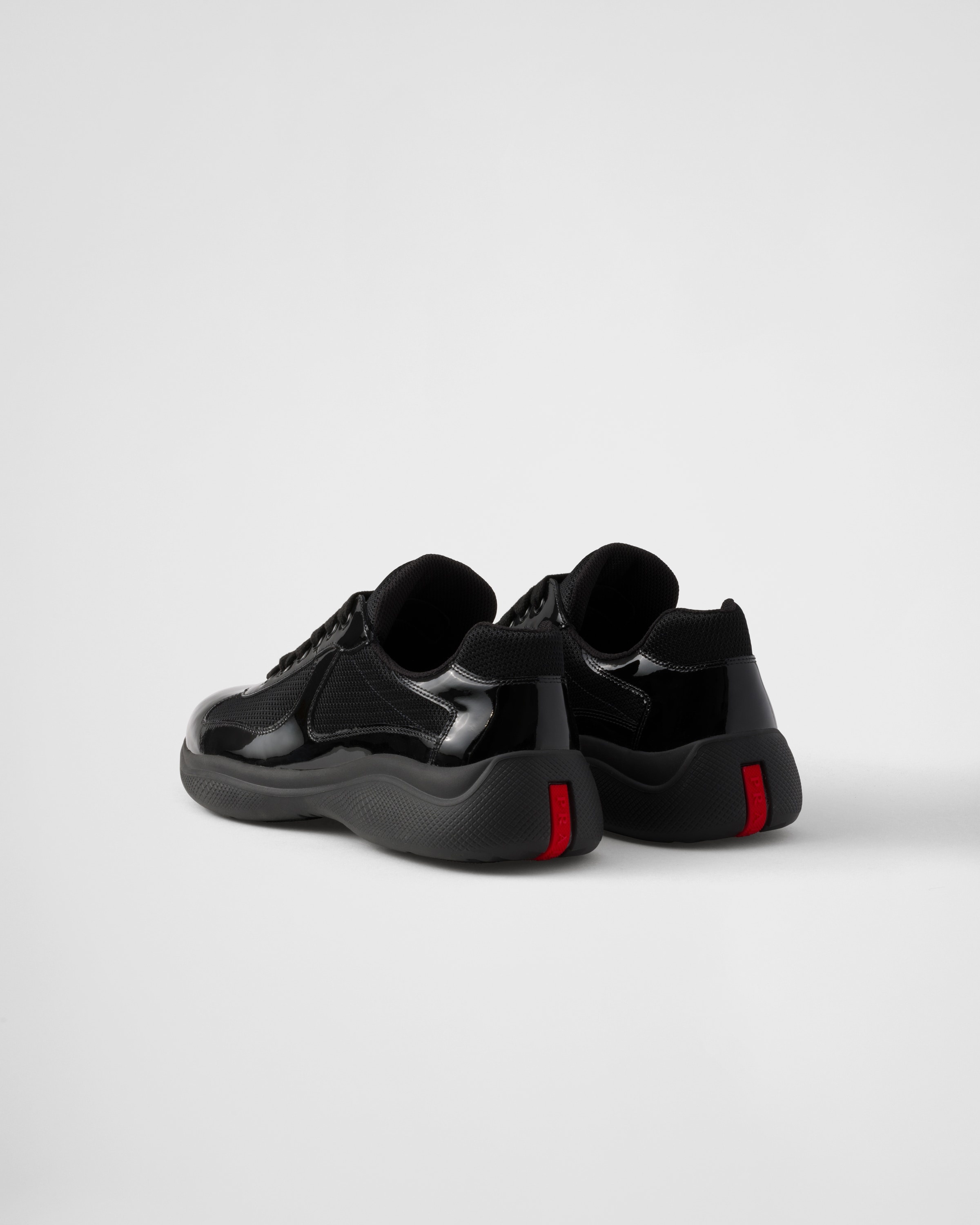 Patent leather and technical fabric Prada America's Cup sneakers - 4