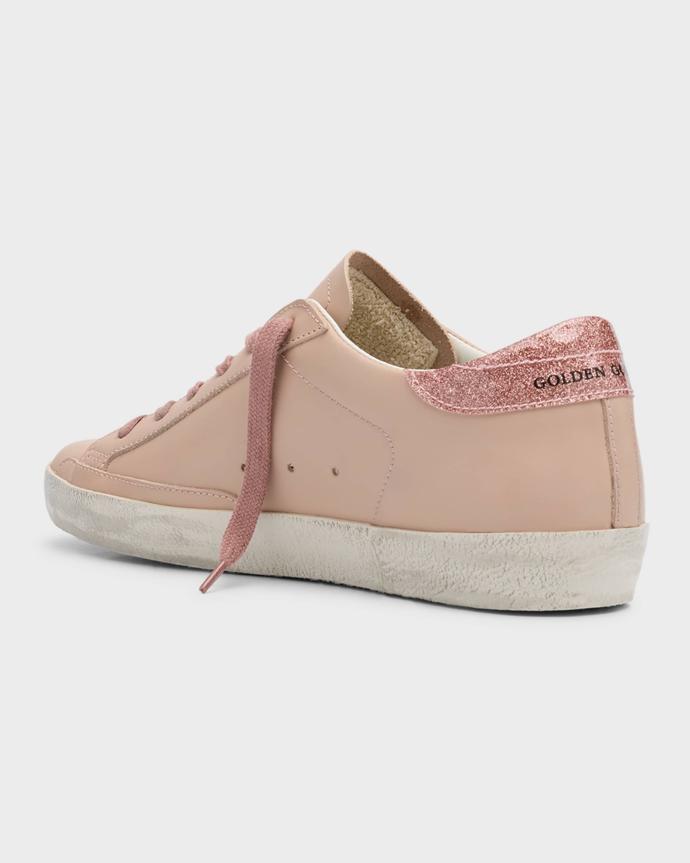 Superstar Leather Pearly Low-Top Sneakers - 4
