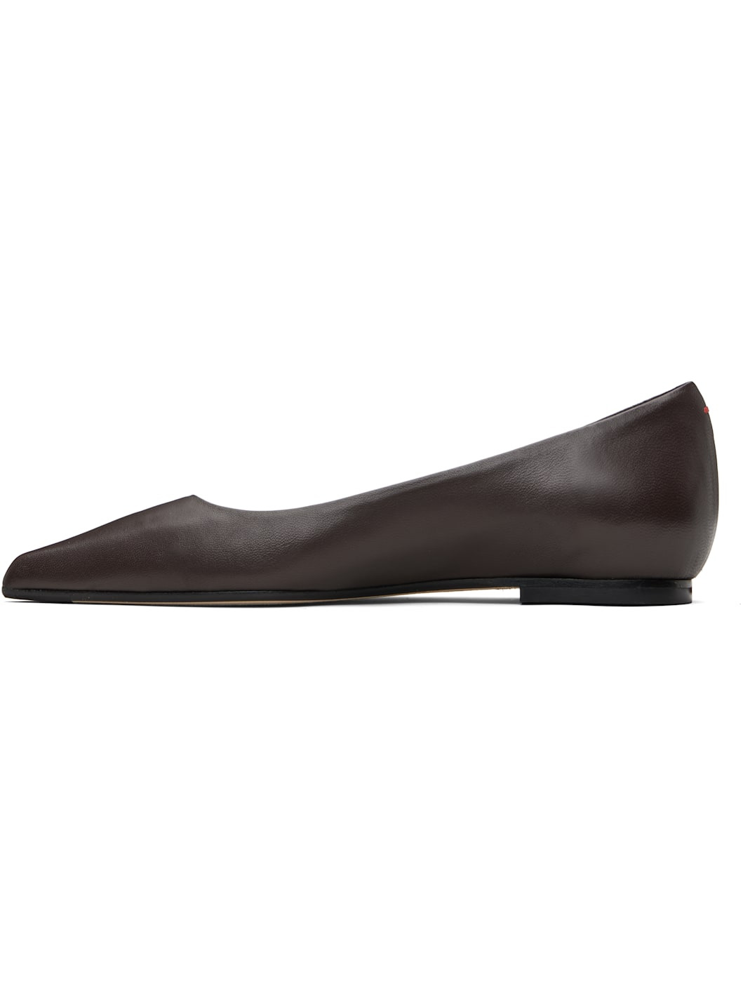 Brown Cassy Pointed-Toe Ballerina Flats - 3