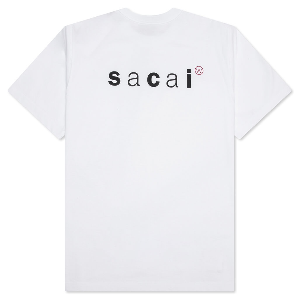 SACAI X WTAPS PRINT T-SHIRT - WHITE - 2