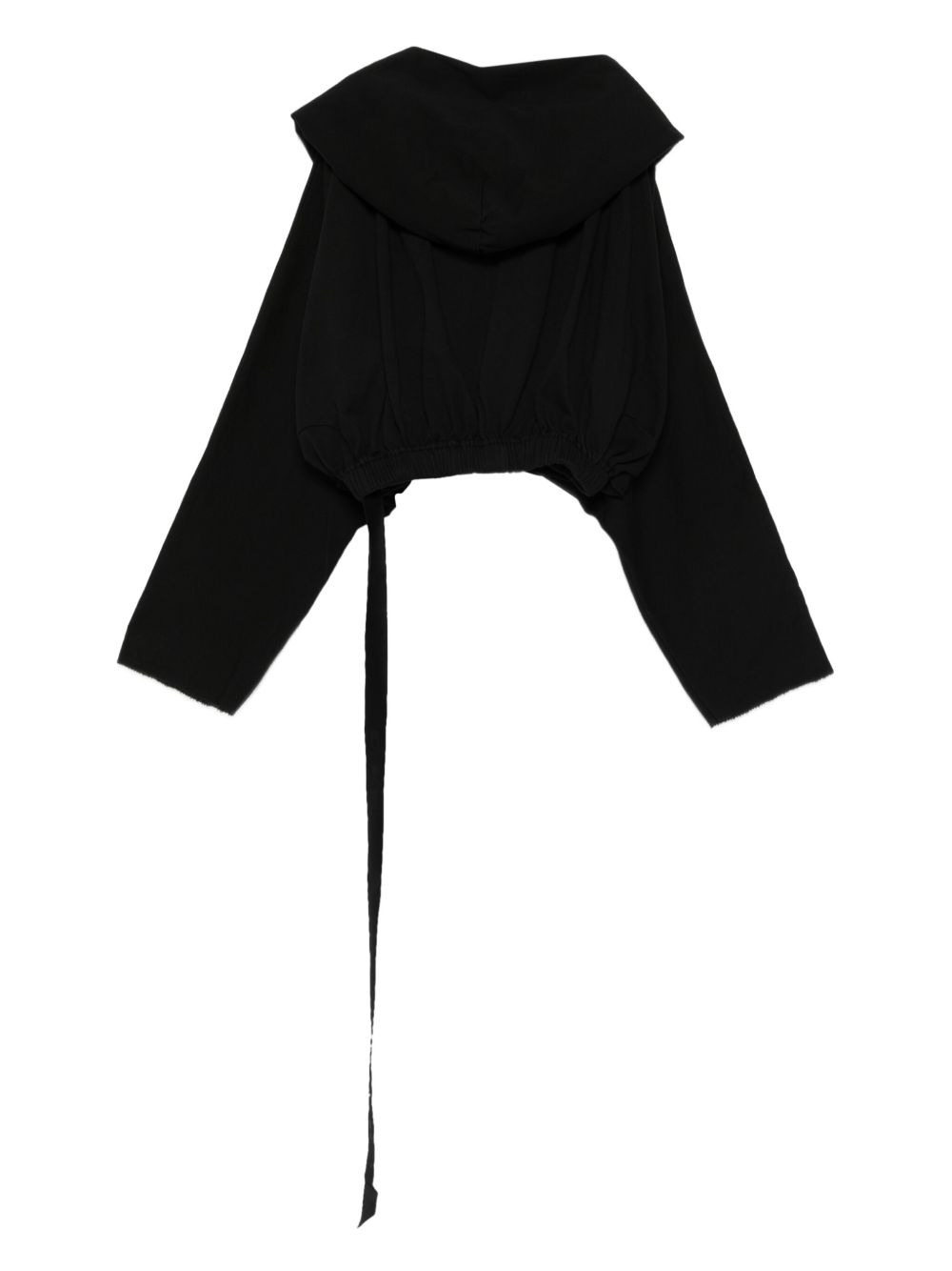 drawstring hooded top - 2