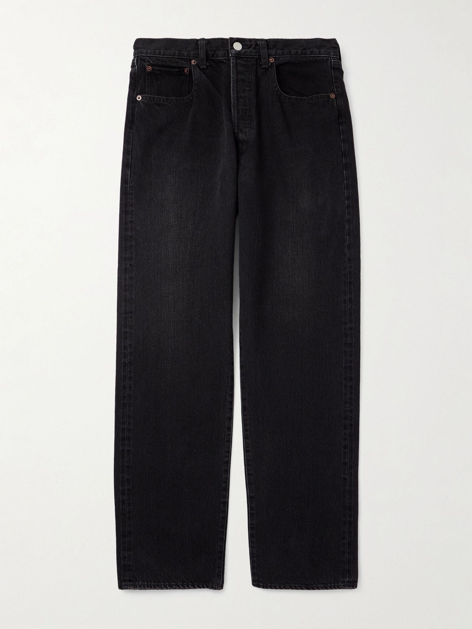Vintage Reproduction Tapered Jeans Black - 1