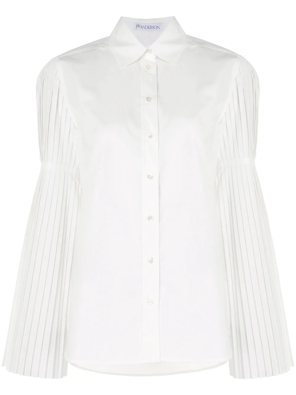 pleated sleeve shirt - 1