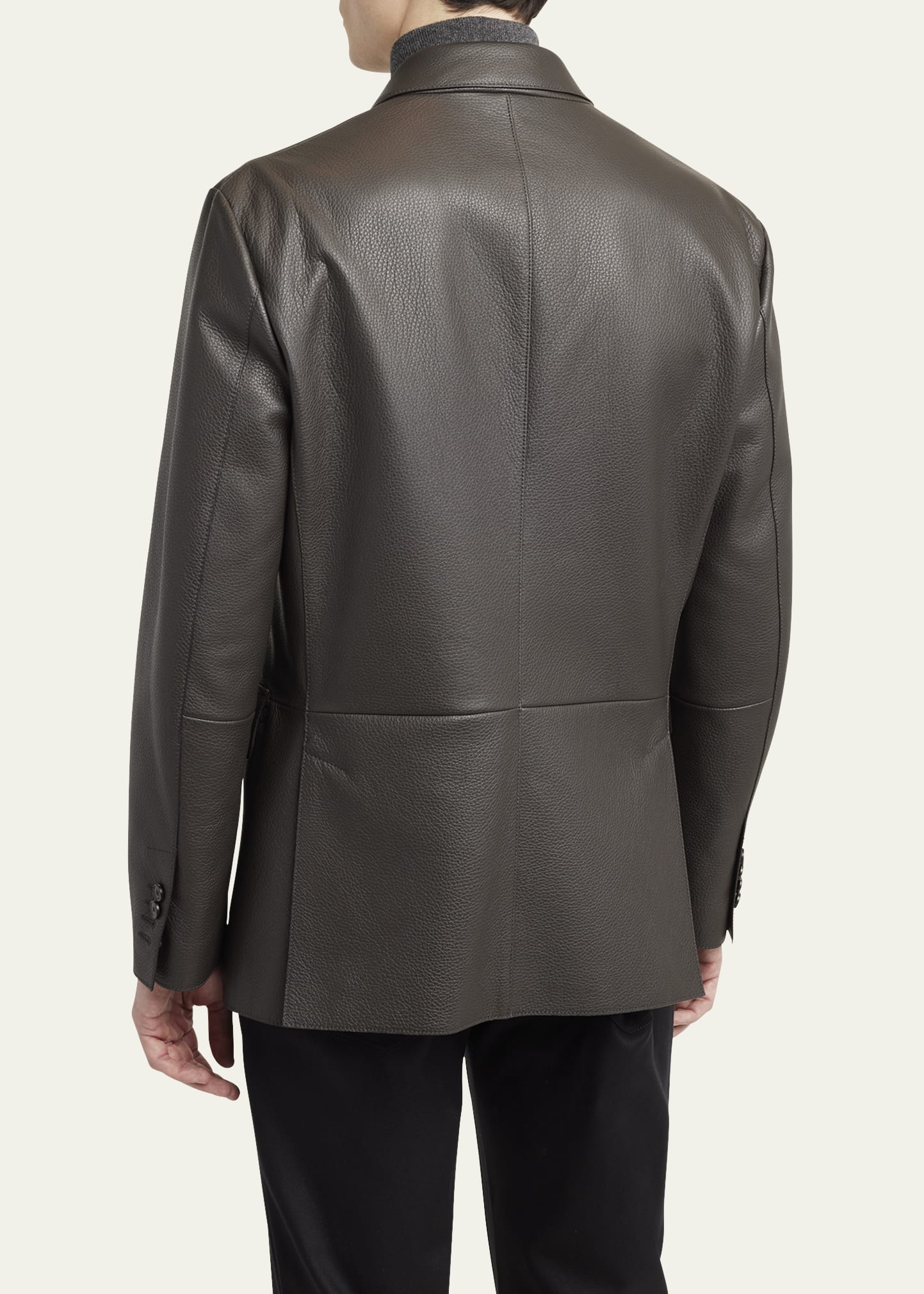 Men's Monti Deerskin Single-Breasted Blazer - 3